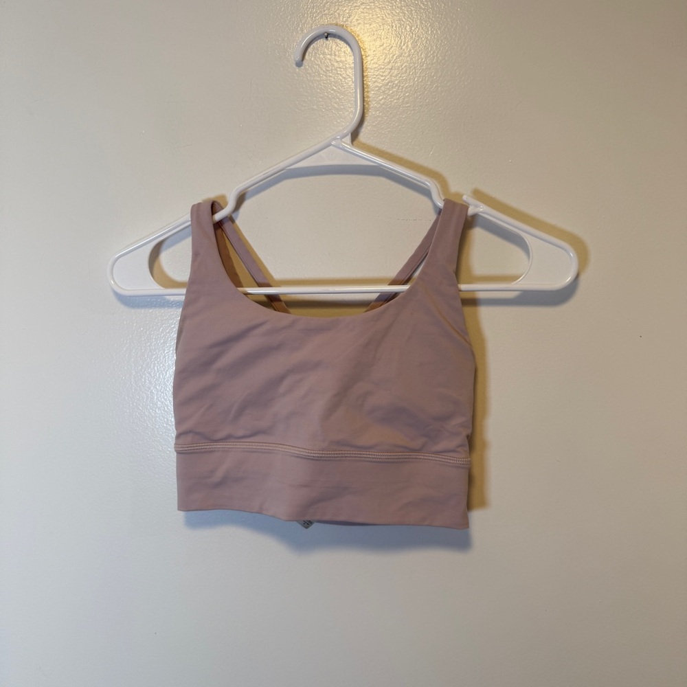 Lululemon longline energy bra pink women's size‎ 4